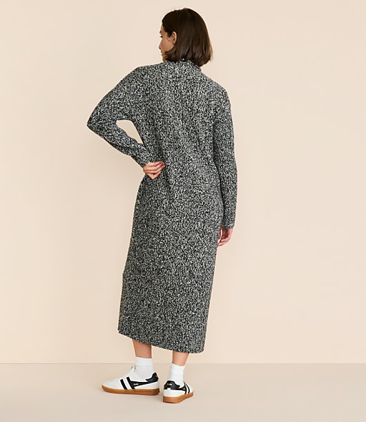 Lou & Grey Drawstring Neck Maxi Sweater Dress