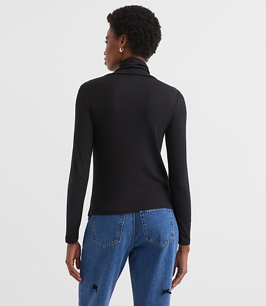 Micro Modal Turtleneck Top