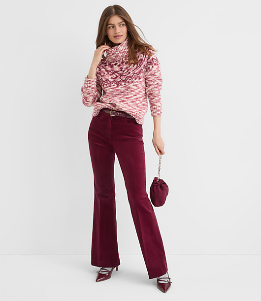Spacedye Fair Isle Turtleneck Sweater