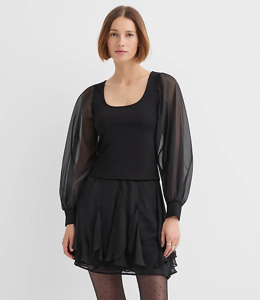 Organza Ponte Top
