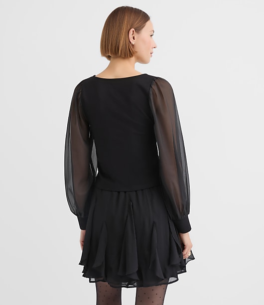Organza Ponte Top