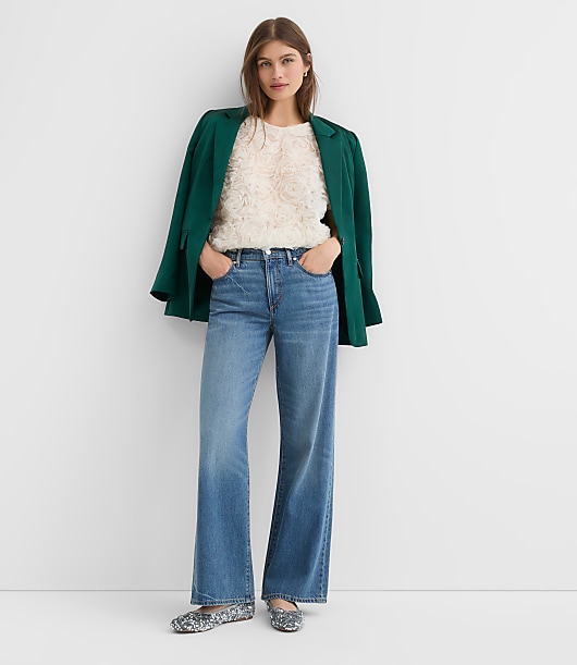 Floral Tulle Bubble Hem Tee