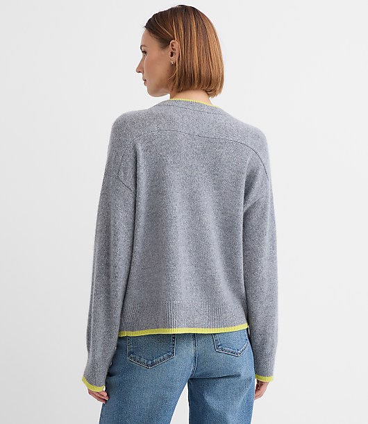 Tipped Oversized Cashmere Sweater