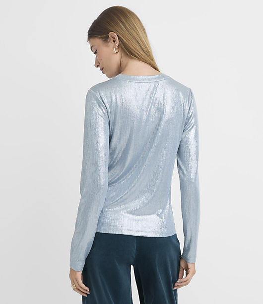 Petite Foil Long Sleeve Everyday Tee