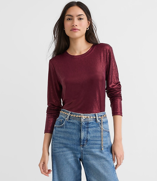 Loft Foil Long Sleeve Everyday Tee