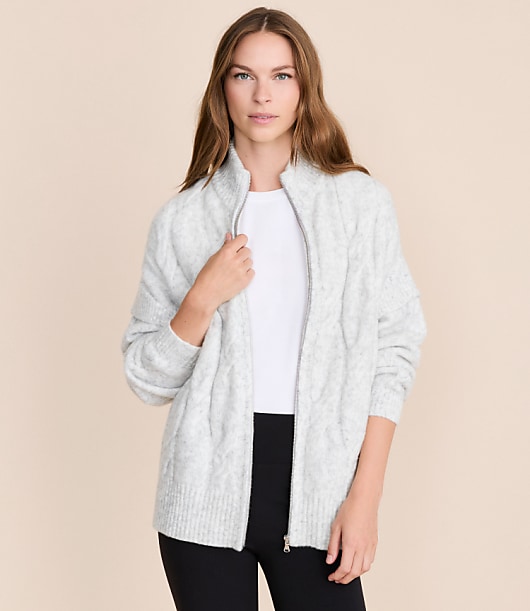 Petite Lou & Grey Oversized Cable Coatigan