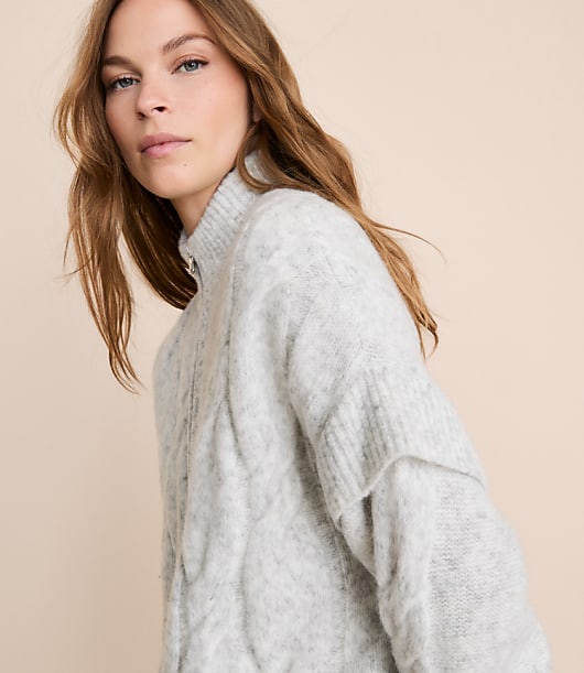 Petite Lou & Grey Oversized Cable Coatigan