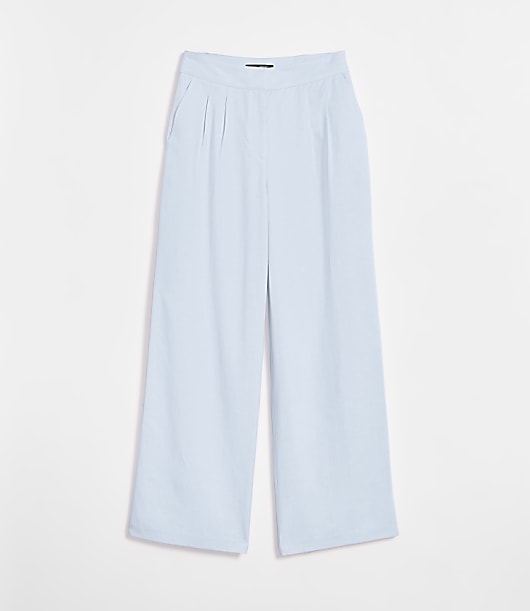 LOFT Versa Pure Spun Pleated Wide Leg Pants