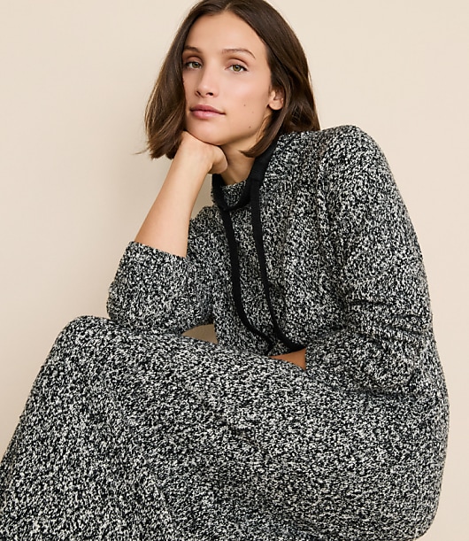 Petite Lou & Grey Colorblock Drawstring Neck Maxi Sweater Dress