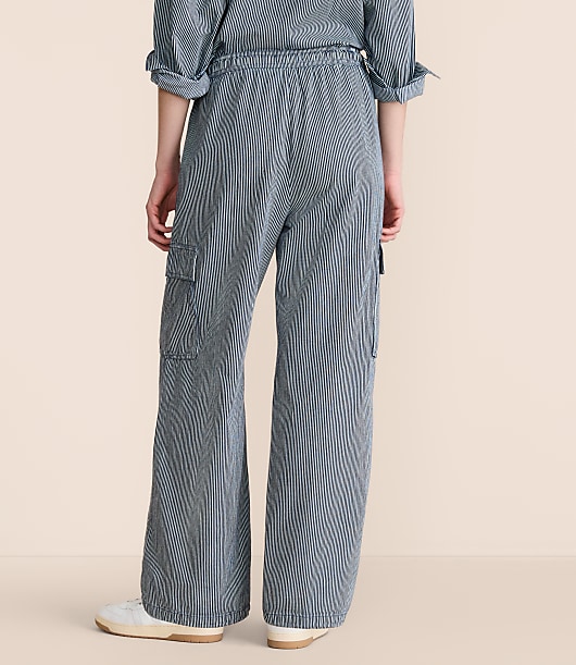 Lou & Grey Striped Adjustable Parachute Pants