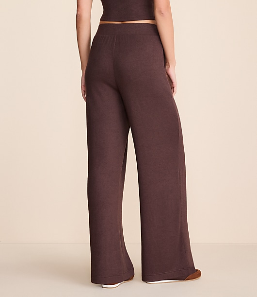 Petite Lou & Grey Cozy Sweater Knit Wide Leg Pants