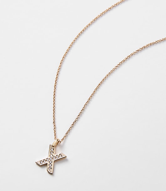 Pave Initial Necklace
