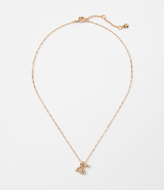 Loft Bubble Letter Initial Necklace