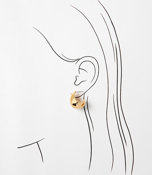 Chunky Teardrop Stud Earrings