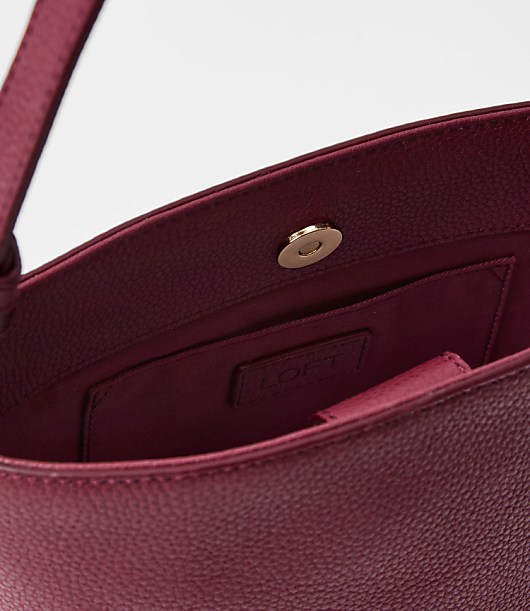 Pebbled Leather Bucket Bag