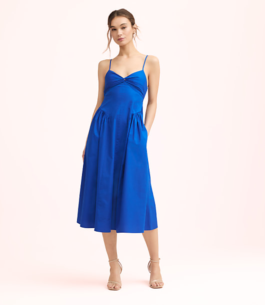 Lately Strappy Back Midi Pocket Dress
