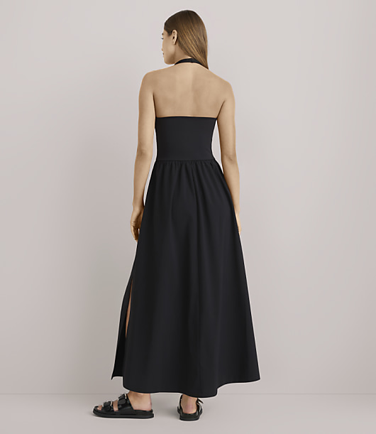 Lou & Grey Wanderweave Midi Halter Pocket Dress