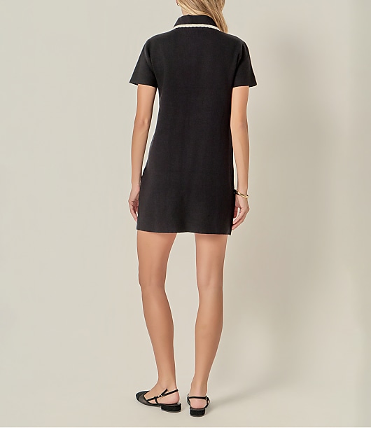 English Factory Scalloped Detailed Mini Dress