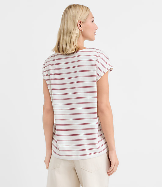 Striped Modern Wedge Tee