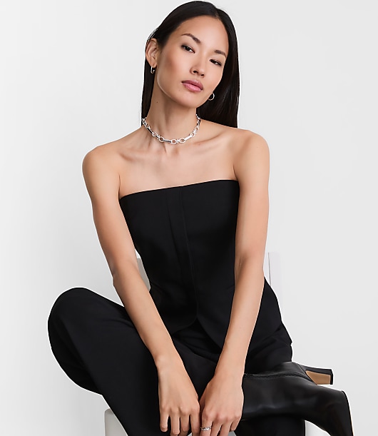 LOFT Versa Seasonless Stretch Strapless Pocket Top