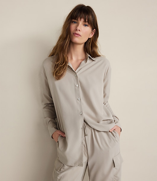Loft Haven Well Within The Daily Shirt in Drapey Modal