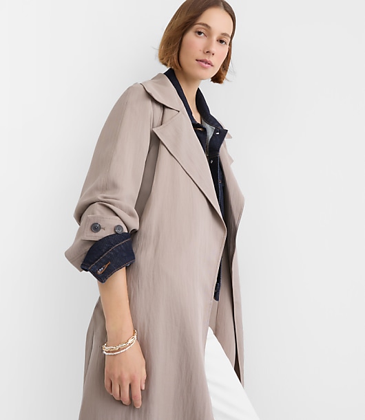 Drapey Trench Coat
