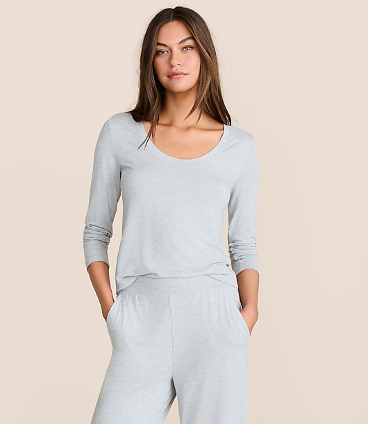 Lou & Grey Heathered Softened Modal Scoop Neck Pajama Tee