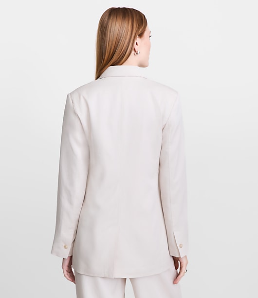 Petite LOFT Versa Pure Spun Patch Pocket Blazer