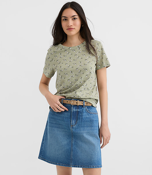 Floral Everyday Crew Tee
