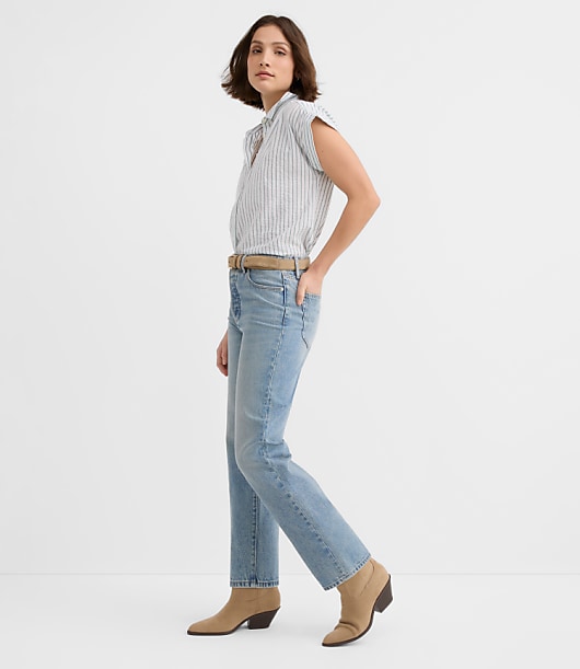 Petite Striped Everyday Dolman Shirt