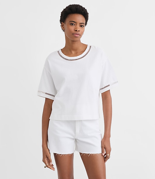 Loft Cutout Jersey Modern Tee