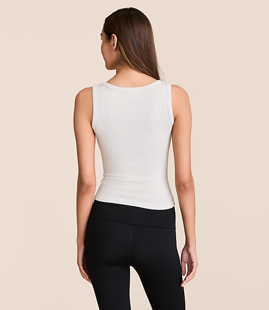 Petite Lou & Grey Heathered Ribbed Tank Top