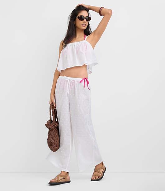 Loft LOFT Beach Clip Dot Pants
