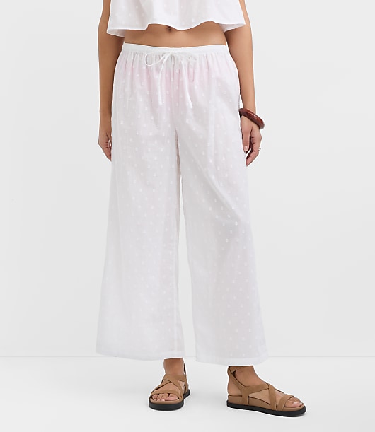 LOFT Beach Clip Dot Pants