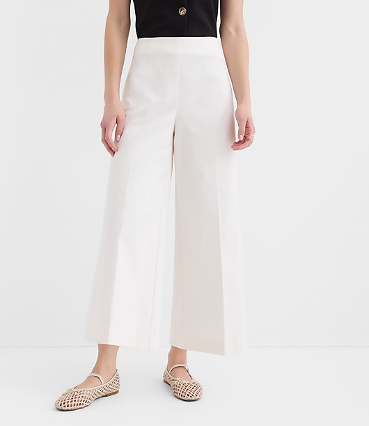 Darted Side Zip Culottes
