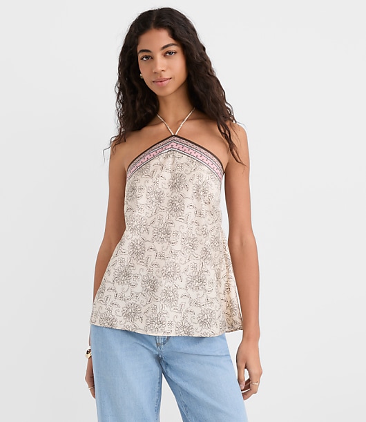 Petite Patchwork Halter Top