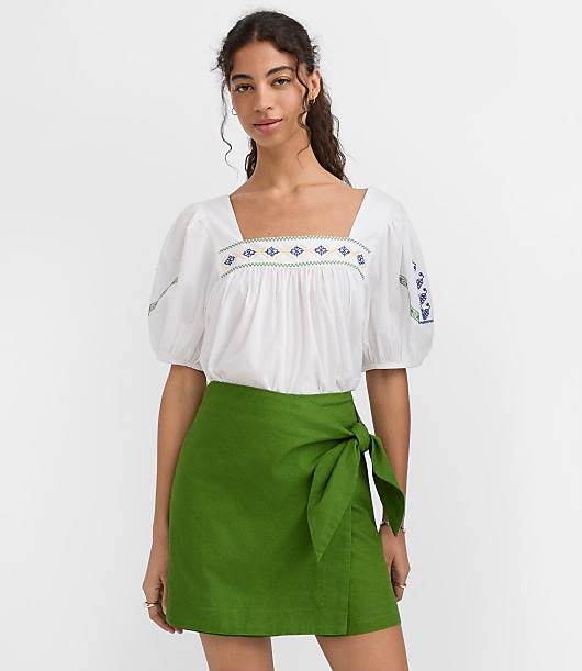 Square Neck Puff Sleeve Top