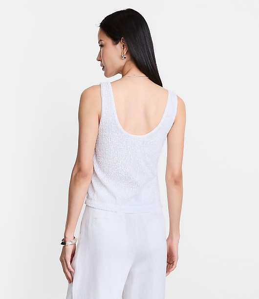 Petite LOFT Versa Sequin Tank Top
