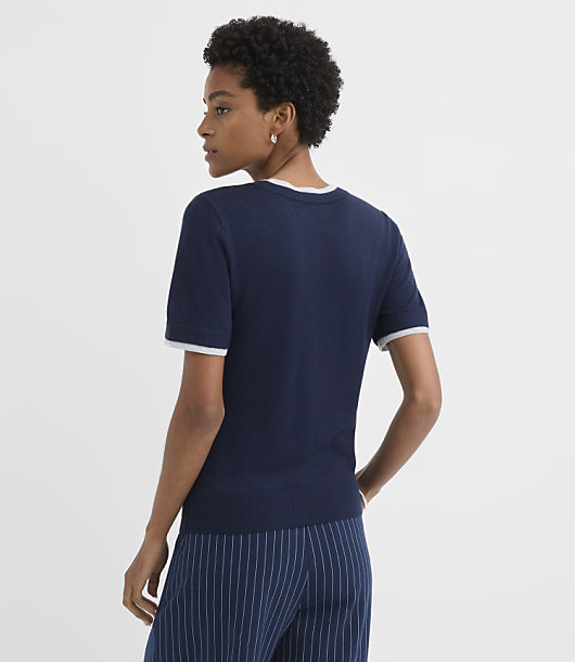 Petite Double Layer Sweater Tee