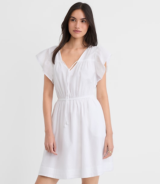 Petite Flutter Mini Pocket Dress