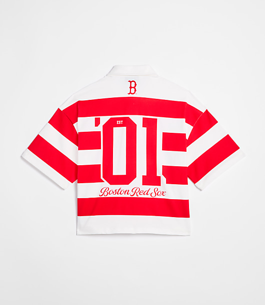 Wild Collective Red Sox Polo Tee