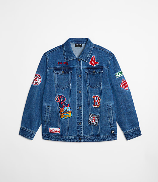 Loft Wild Collective Red Sox Denim Jacket
