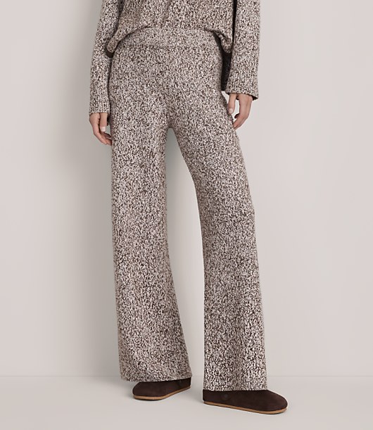 Lou & Grey Melange Wide Leg Sweater Pants