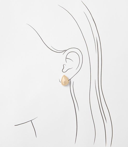 Sculpted Metallic Stud Earrings