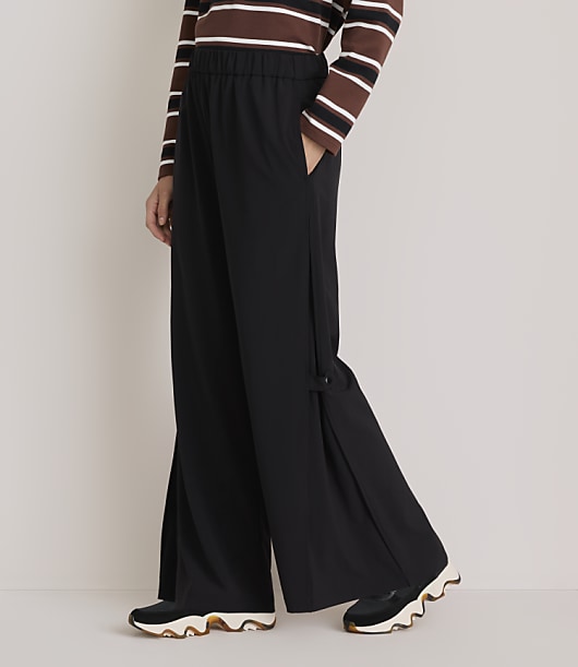 Lou & Grey Adjustable Wanderweave Wide Leg Pants