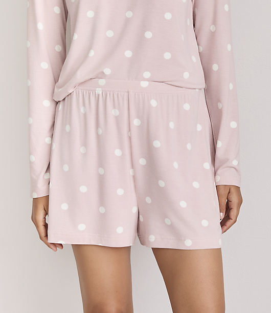 Lou & Grey Dotted Softened Modal Pajama Shorts