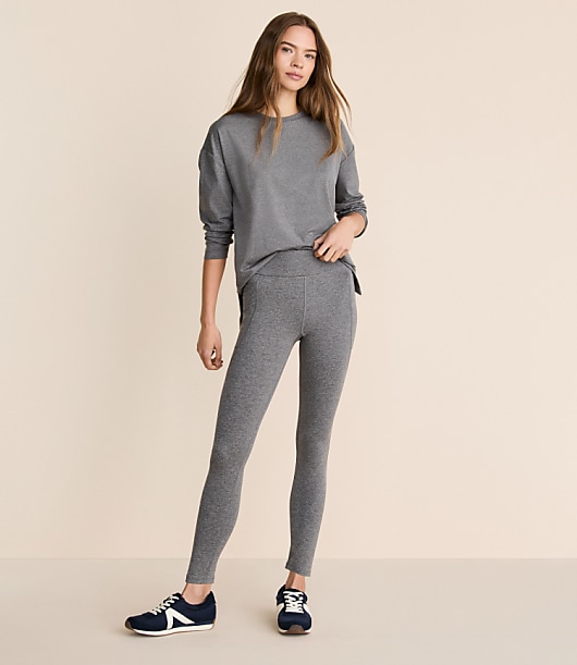 Loft Lou & Grey Heathered Brushedsoft Side Pocket 7/8 Leggings