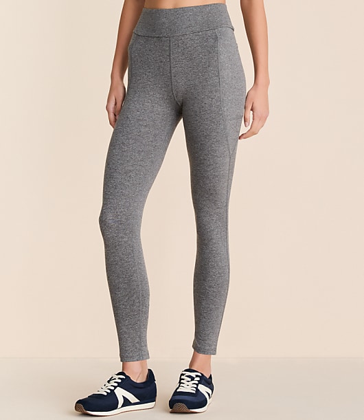 Lou & Grey Heathered Brushedsoft Side Pocket 7/8 Leggings