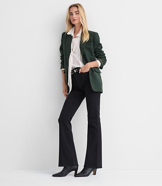 Houndstooth Oversized Blazer