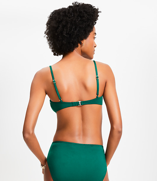 LOFT Beach Zig Zag Stitch Bikini Top